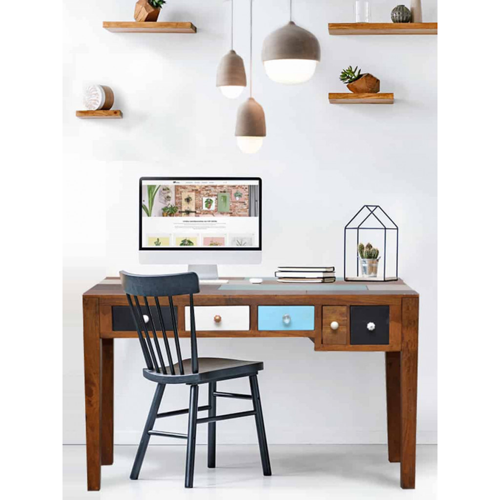 Schreibtisch Balu Modern Mango Bunt