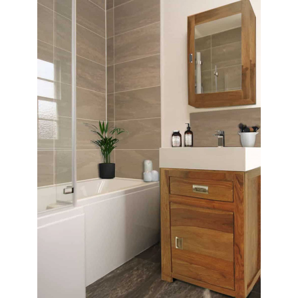 Unterschrank Bhatang Modern Teak Braun