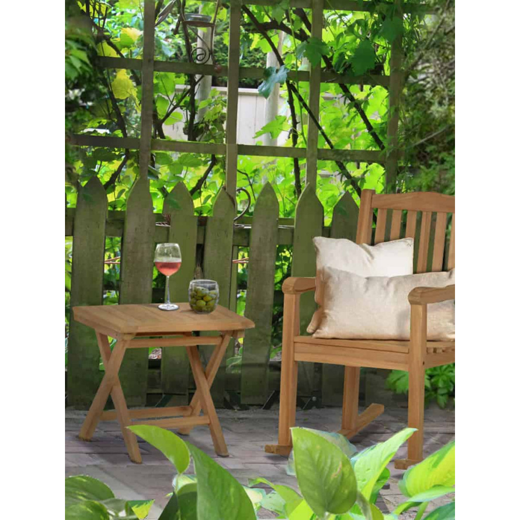 Gartentisch  Gartenmöbel Outdoor Modern Teak Honig