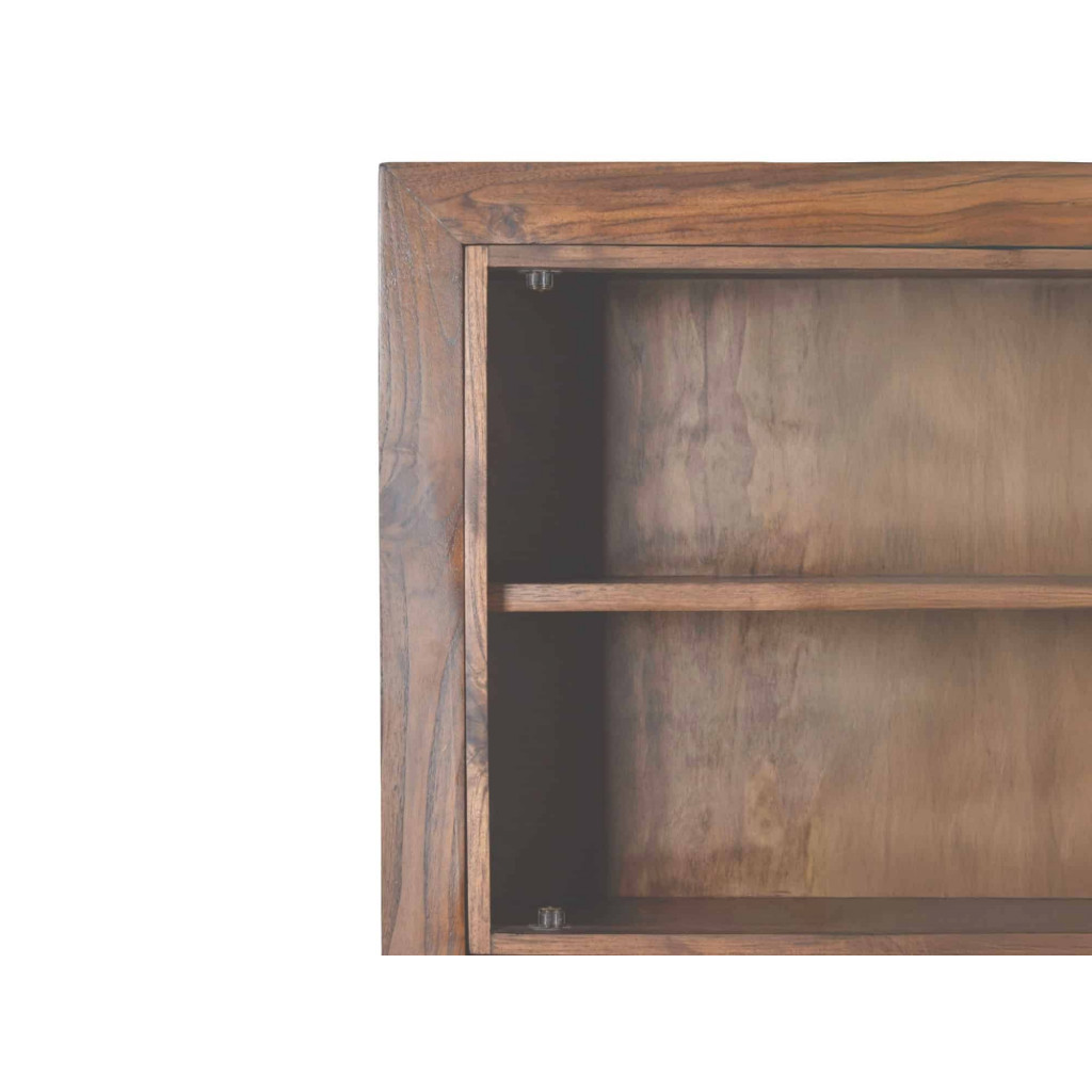 Hochschrank Bhatang Modern Massivholz Teak Braun