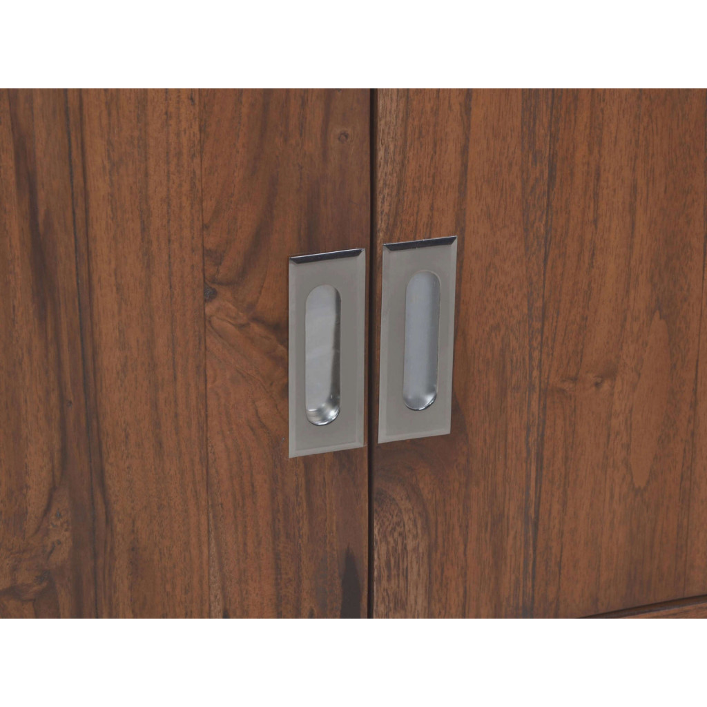 Hochschrank Bhatang Modern Teak Braun