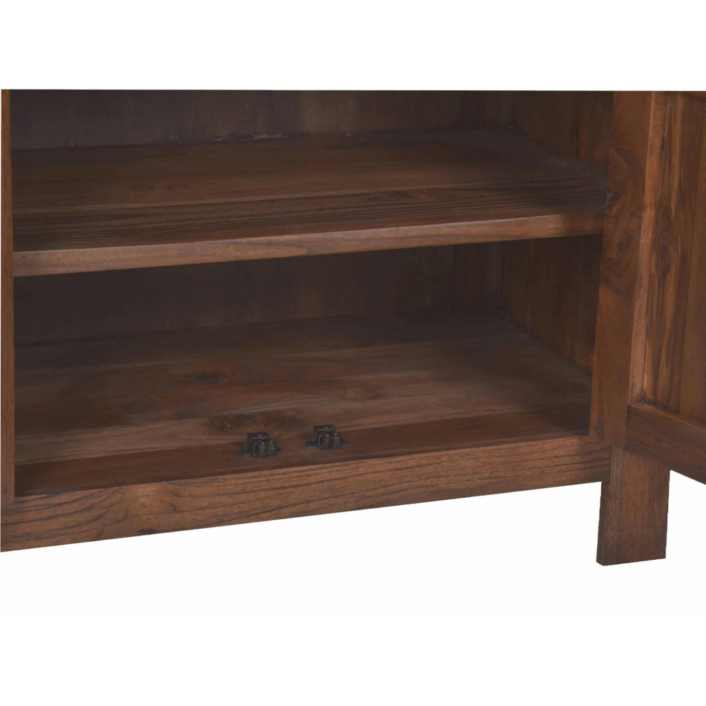 Hochschrank Bhatang Modern Teak Braun