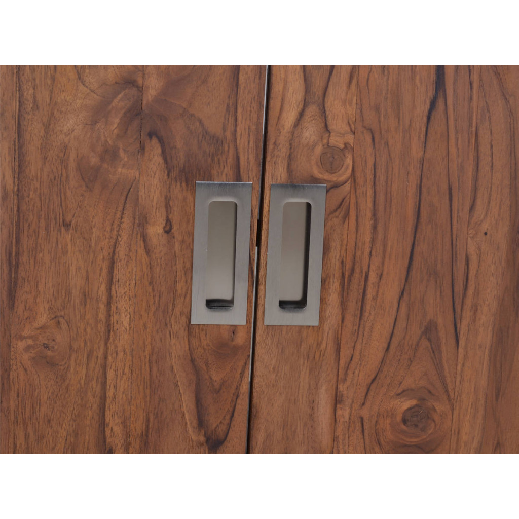 Waschbeckenunterschrank Bhatang Modern Teak Braun