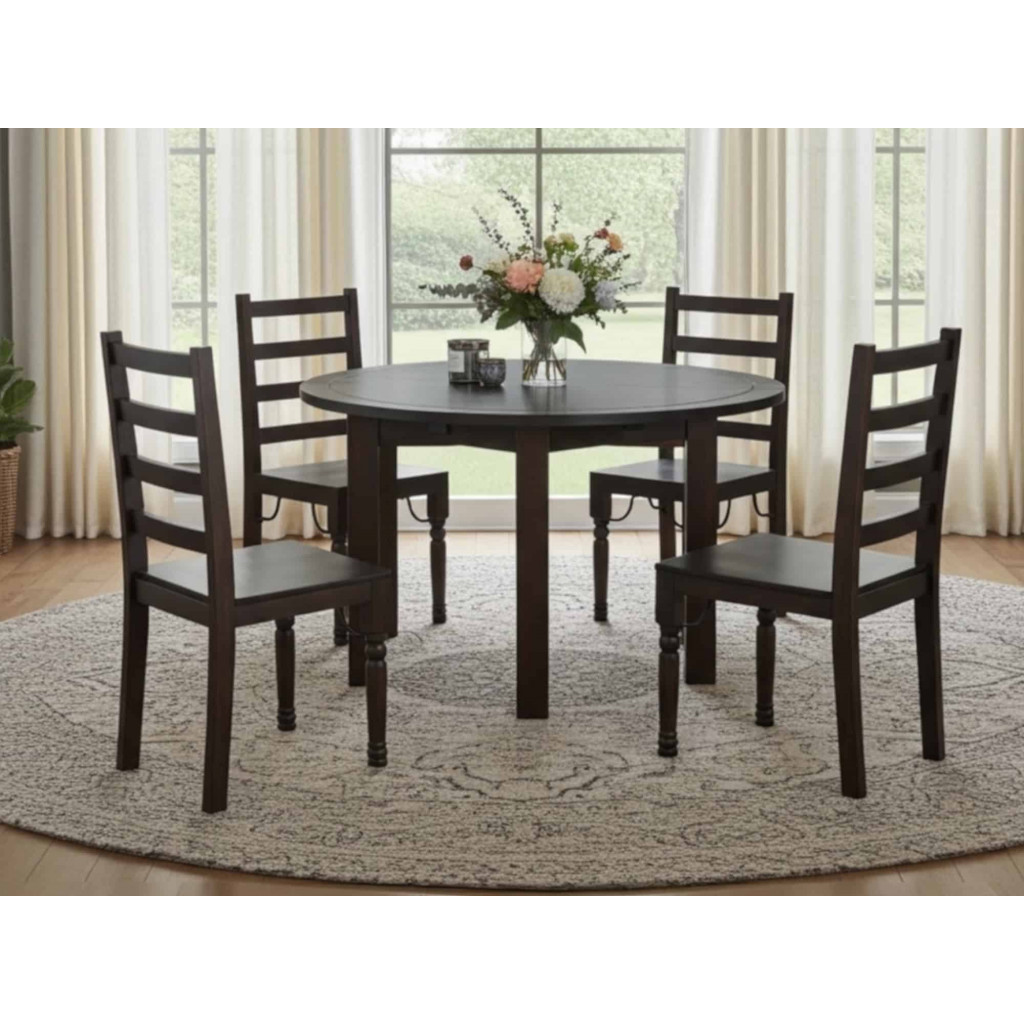 Esstisch Colombo Kolonialstil Massivholz Pinie Walnuss