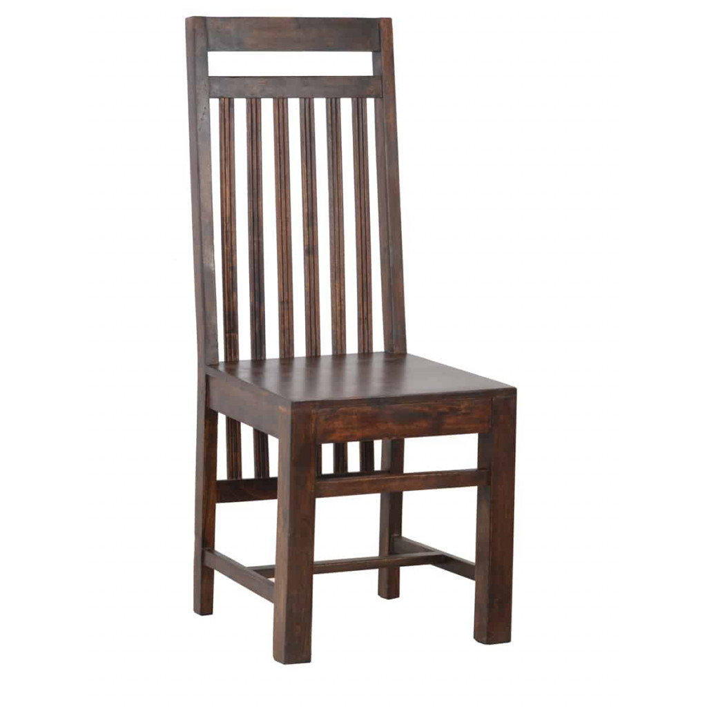 Esszimmerstuhl Colombo Kolonialstil Massivholz Akazie Walnuss