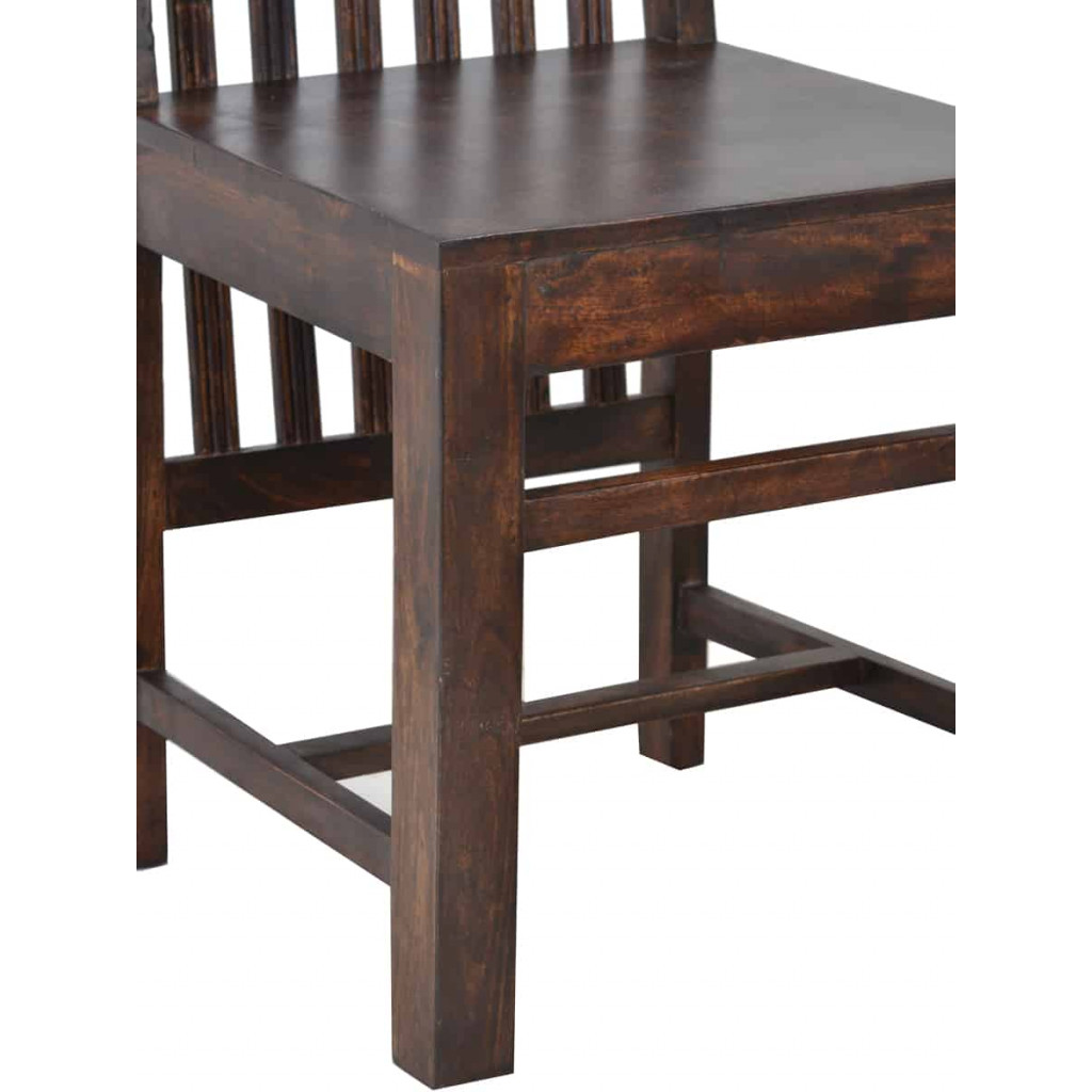 Esszimmerstuhl Colombo Kolonialstil Massivholz Akazie Walnuss