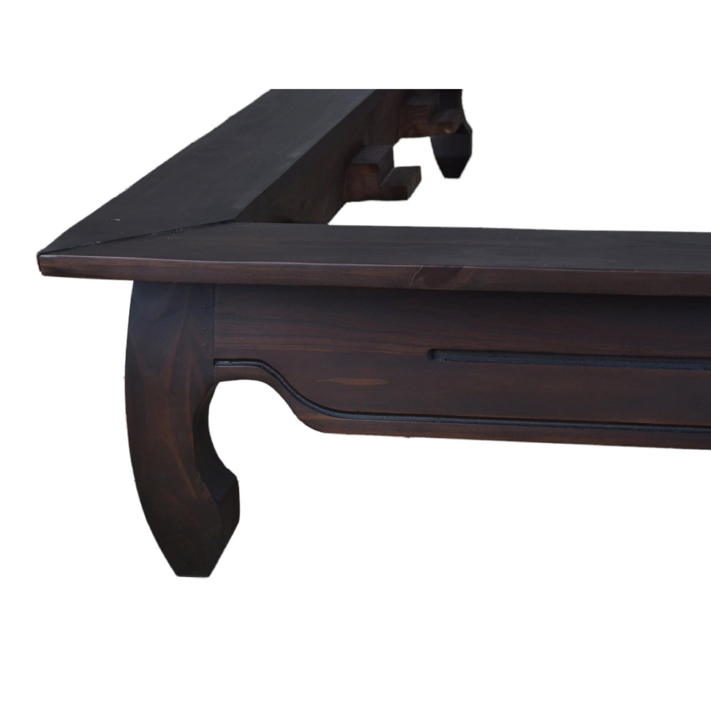 Bett Colombo Kolonialstil Massivholz Pinie Walnuss