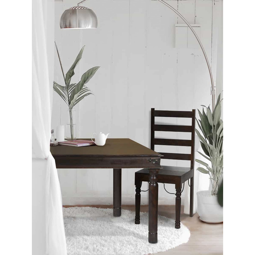 Esszimmerstuhl Colombo Kolonialstil Pinie Walnuss