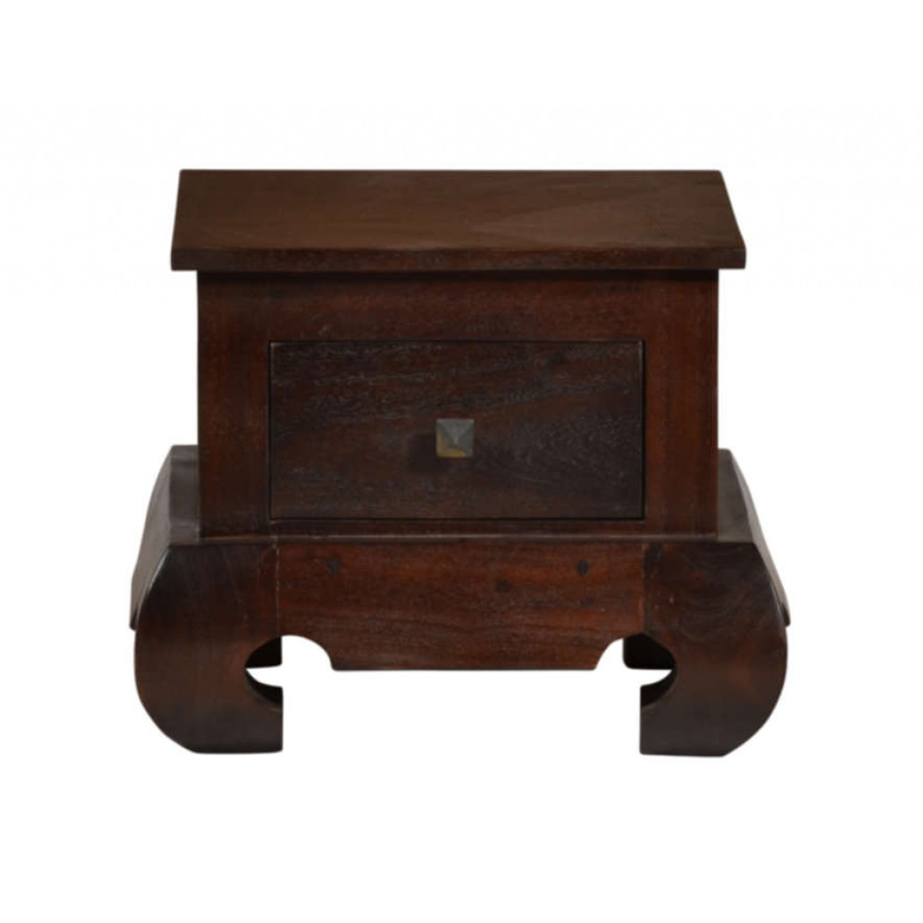 Nachttisch Colombo Kolonialstil Akazie Walnuss