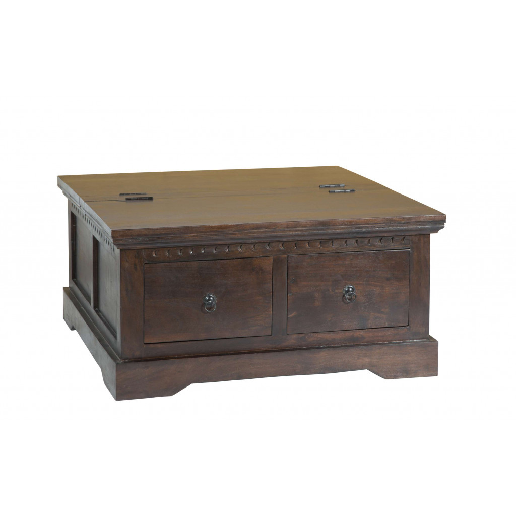 Truhentisch Colombo Kolonialstil Akazie Walnuss