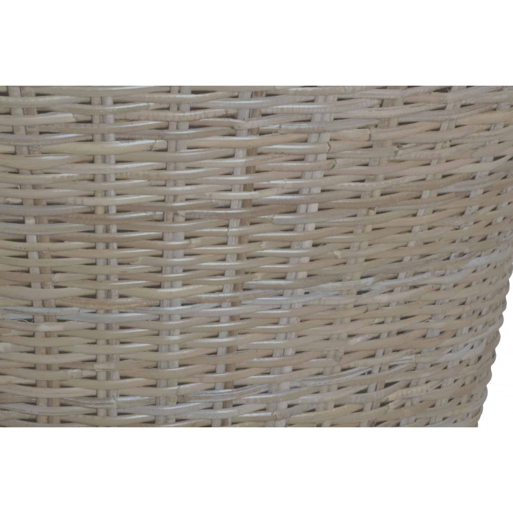 Armlehnstuhl  Modern Mango Kubu-grau