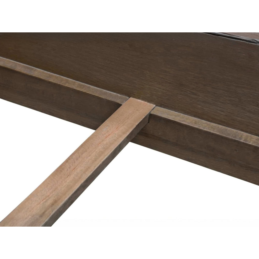 Bett  Modern Massivholz Rattan Mahagoni Kubu-grau