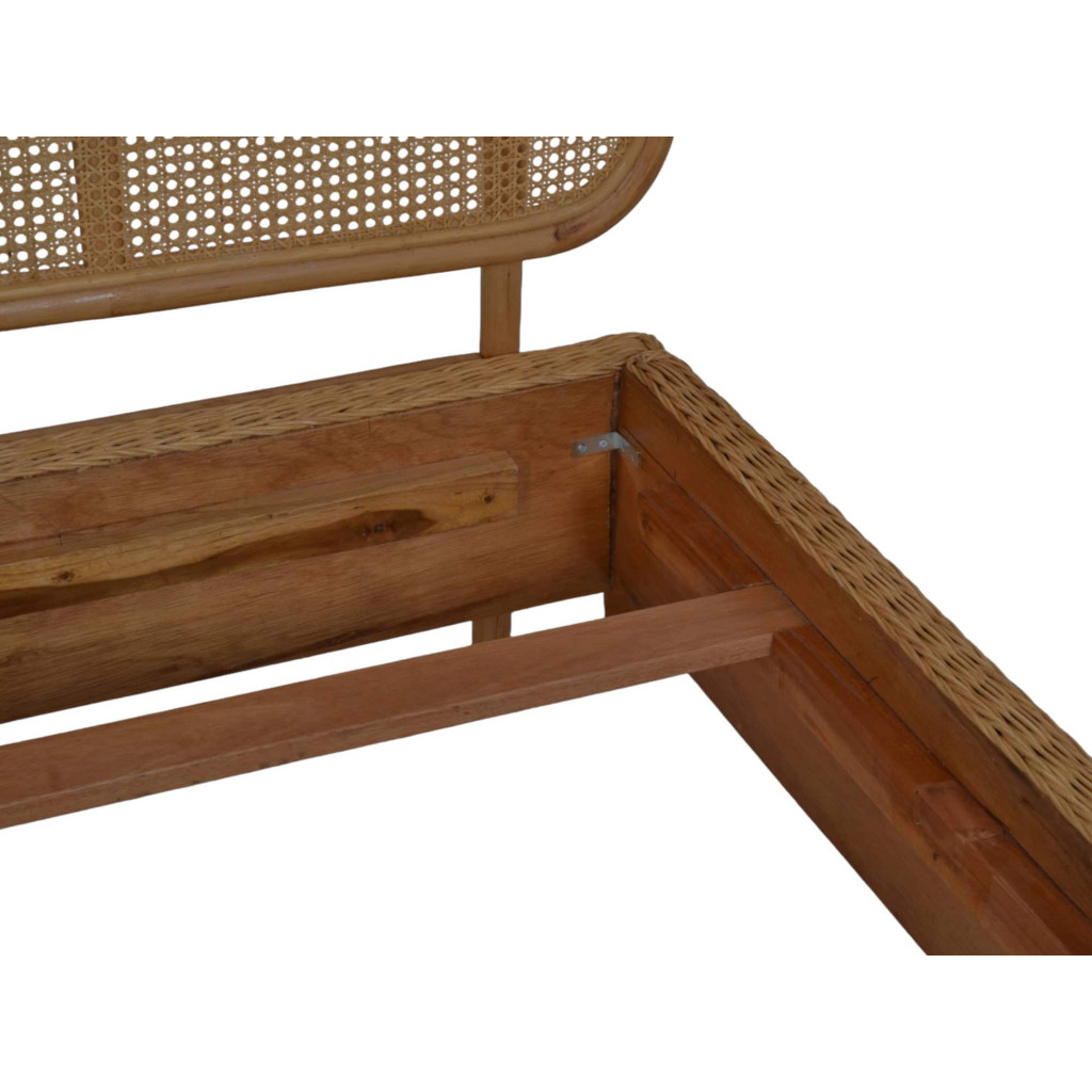 Bett Rattan Modern Rattan Rattan natur