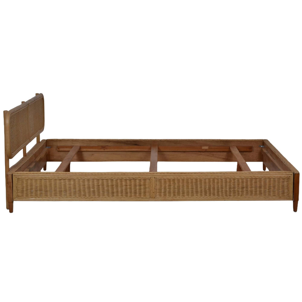 Bett Rattan Modern Rattan Rattan natur