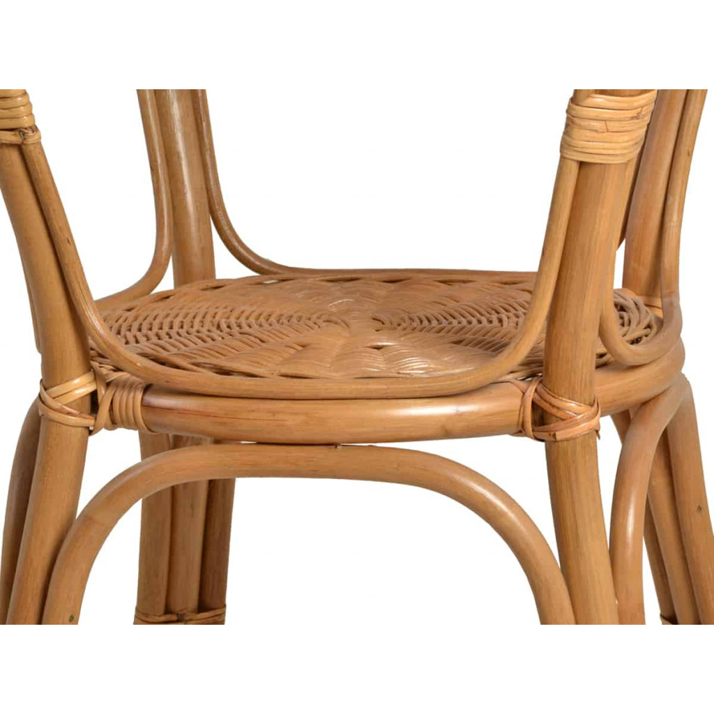 Couchtisch Rattan Landhaus Honig