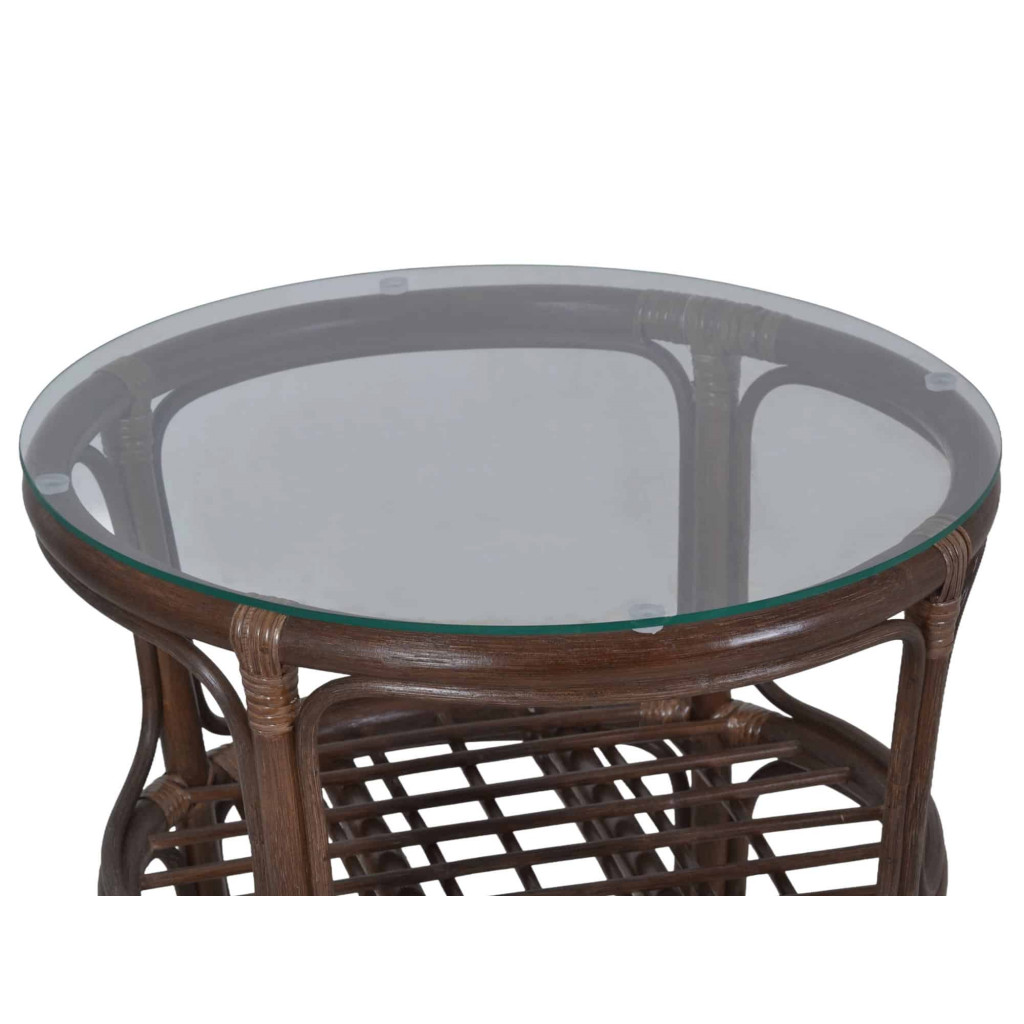 Couchtisch Rattan Landhaus Rattan Braun