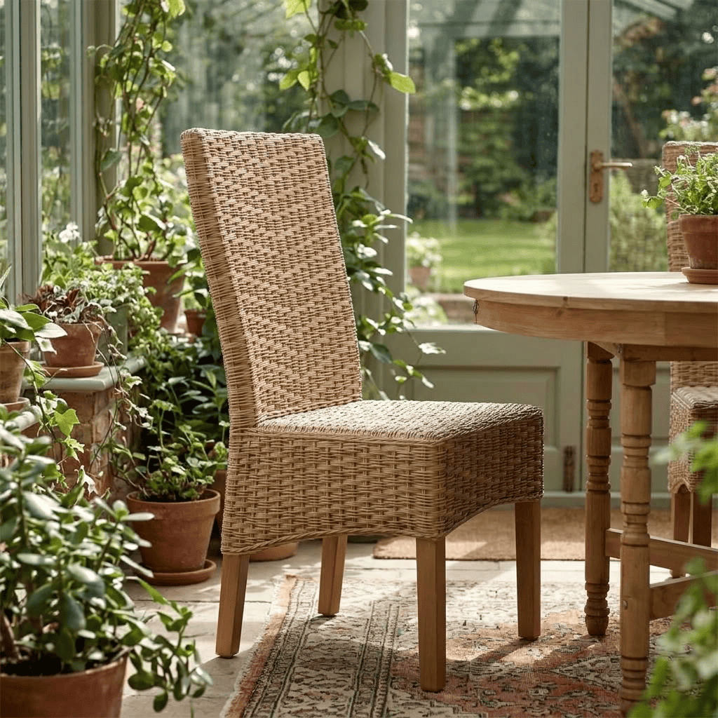 Esszimmerstuhl  Modern Rattan Honig