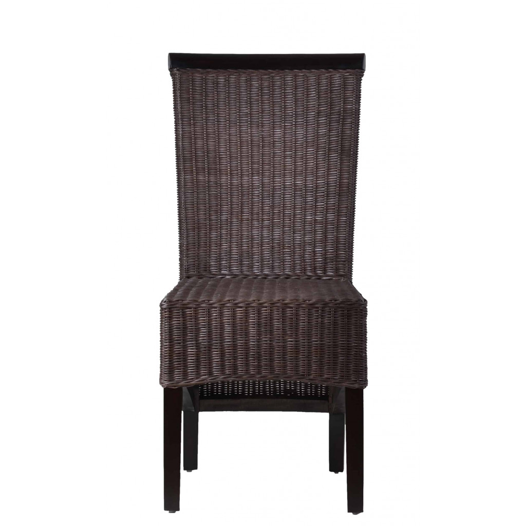 Esszimmerstuhl Rattan Modern Mango Braun