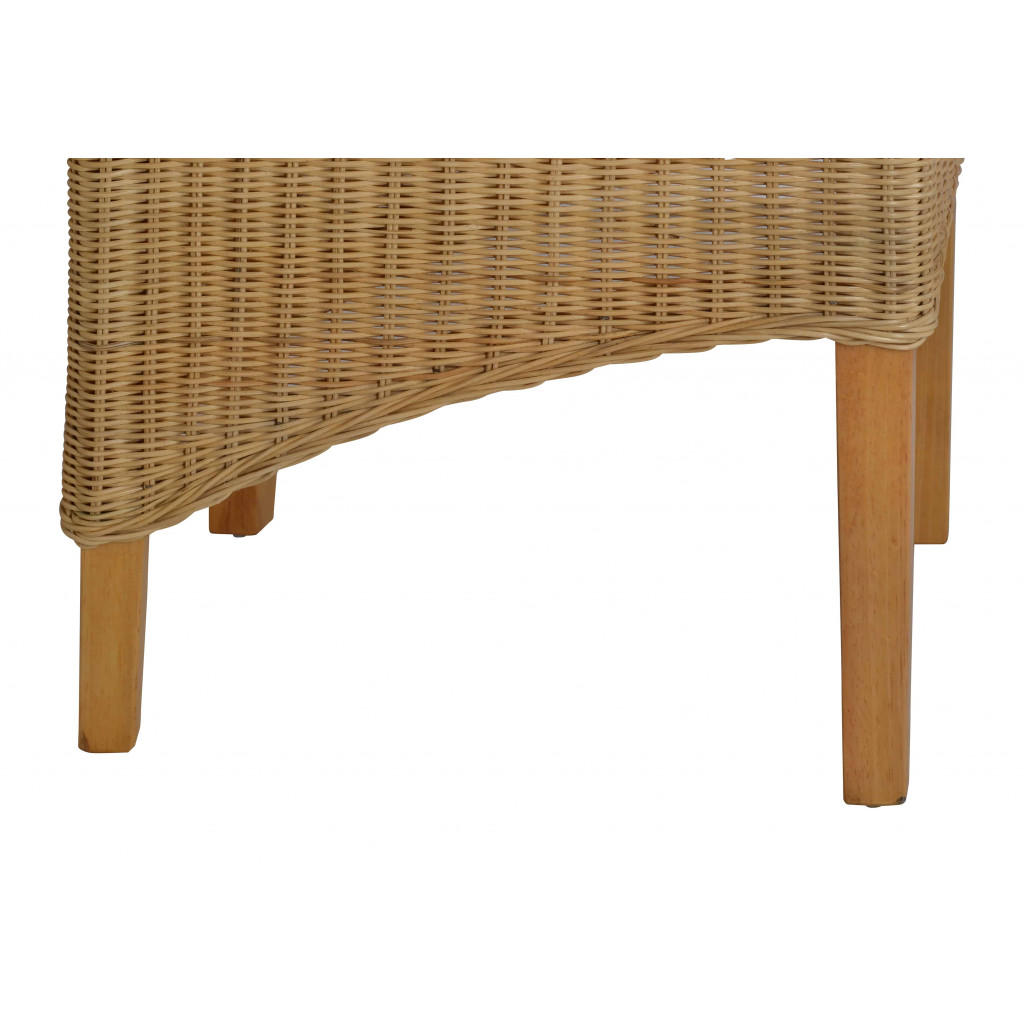 Esszimmerstuhl Rattan Modern Massivholz Rattan Mango Rattan natur