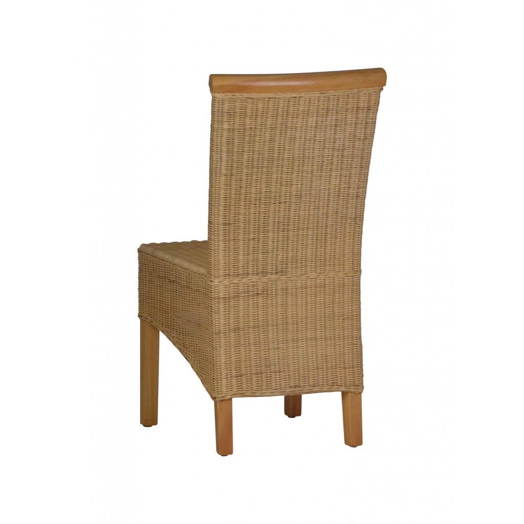 Esszimmerstuhl Rattan Modern Massivholz Rattan Mango Rattan natur
