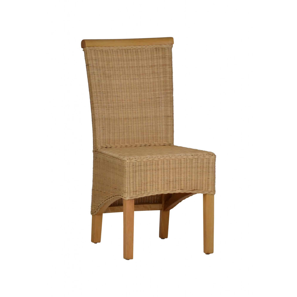 Esszimmerstuhl Rattan Modern Massivholz Rattan Mango Rattan natur