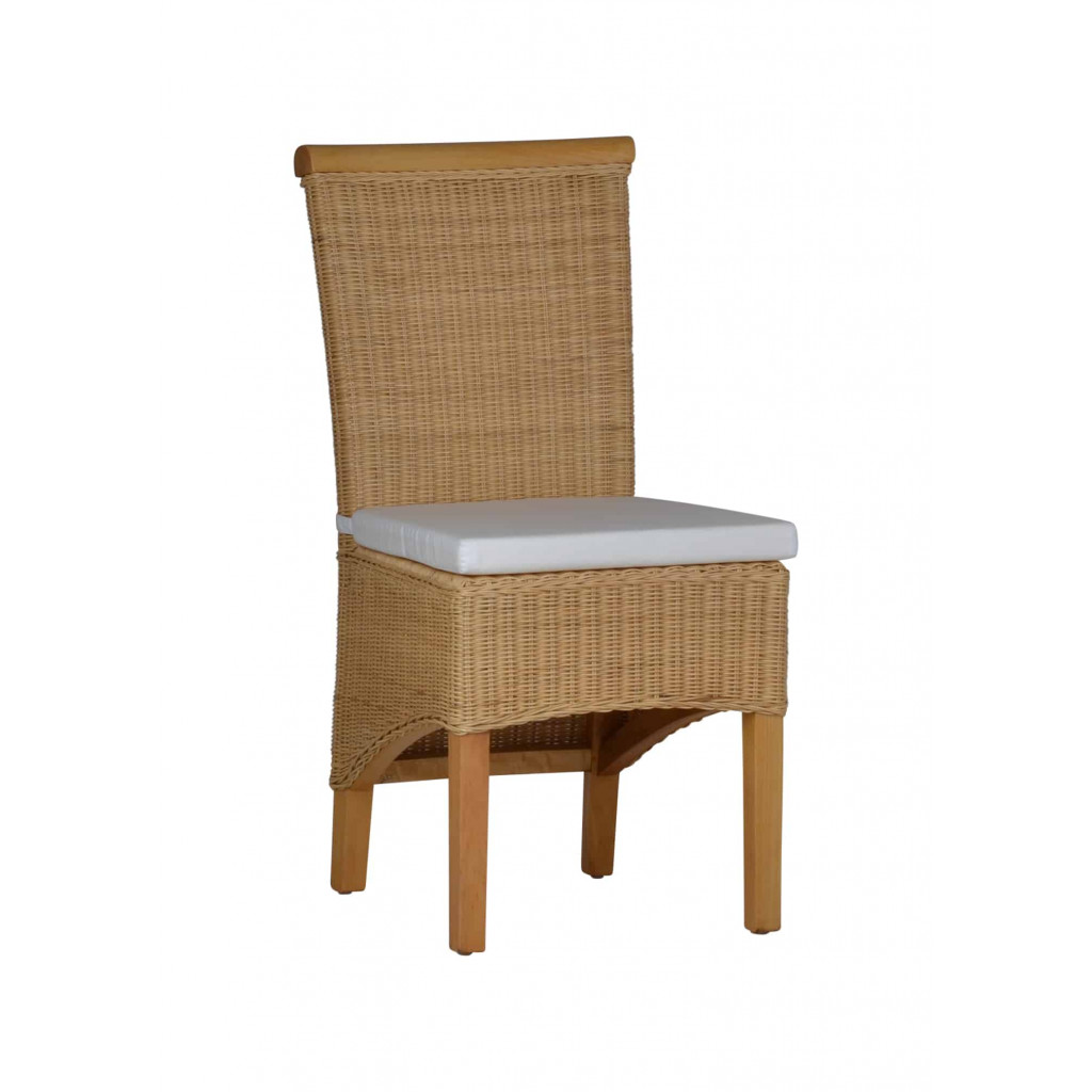 Esszimmerstuhl Rattan Modern Massivholz Rattan Mango Rattan natur