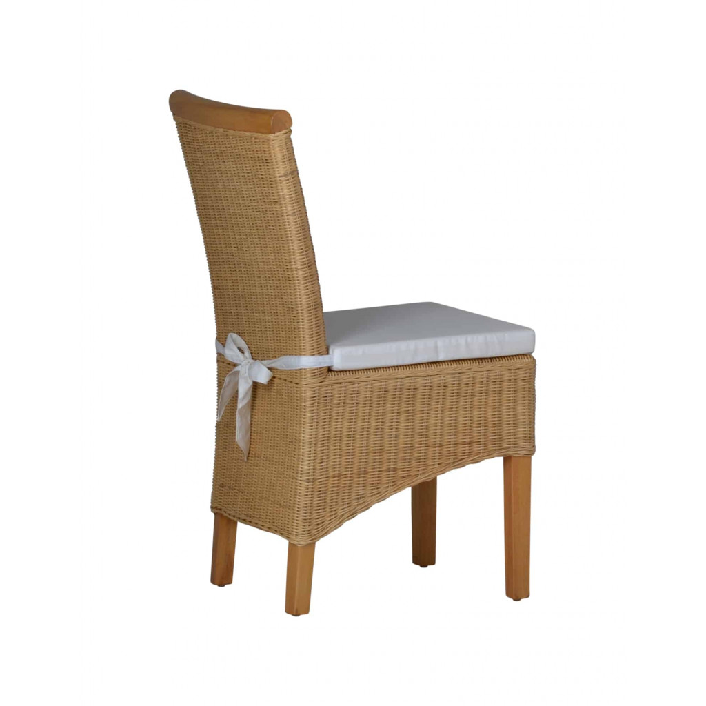 Esszimmerstuhl Rattan Modern Massivholz Rattan Mango Rattan natur