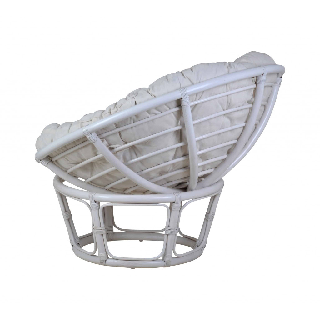 Sessel  Modern Rattan Weiß