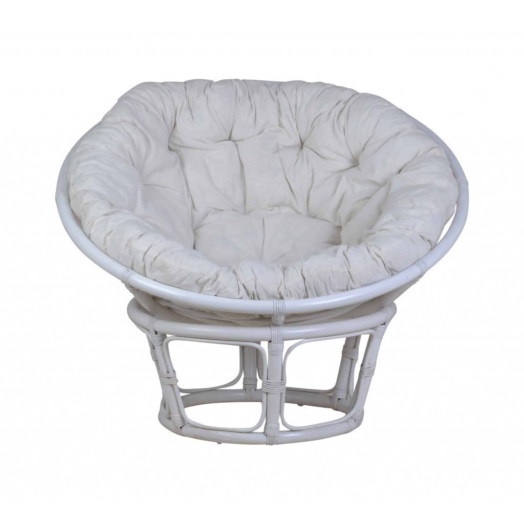 Sessel  Modern Rattan Weiß