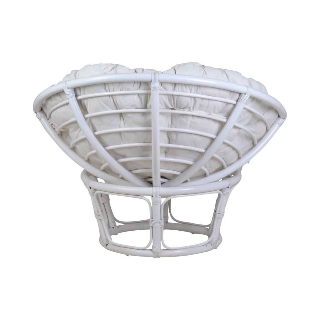 Sessel  Modern Rattan Weiß