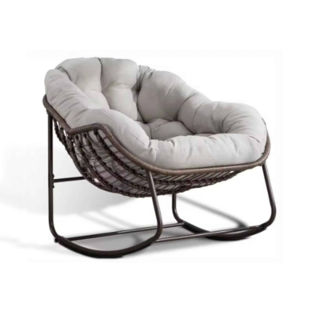 Sessel Rattan Landhaus Metall Rattan Braun