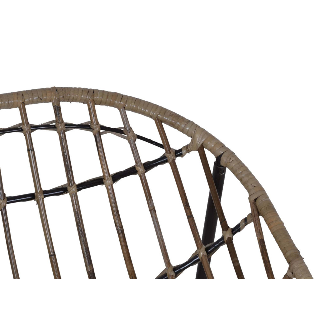 Sessel Rattan Landhaus Metall Rattan Braun
