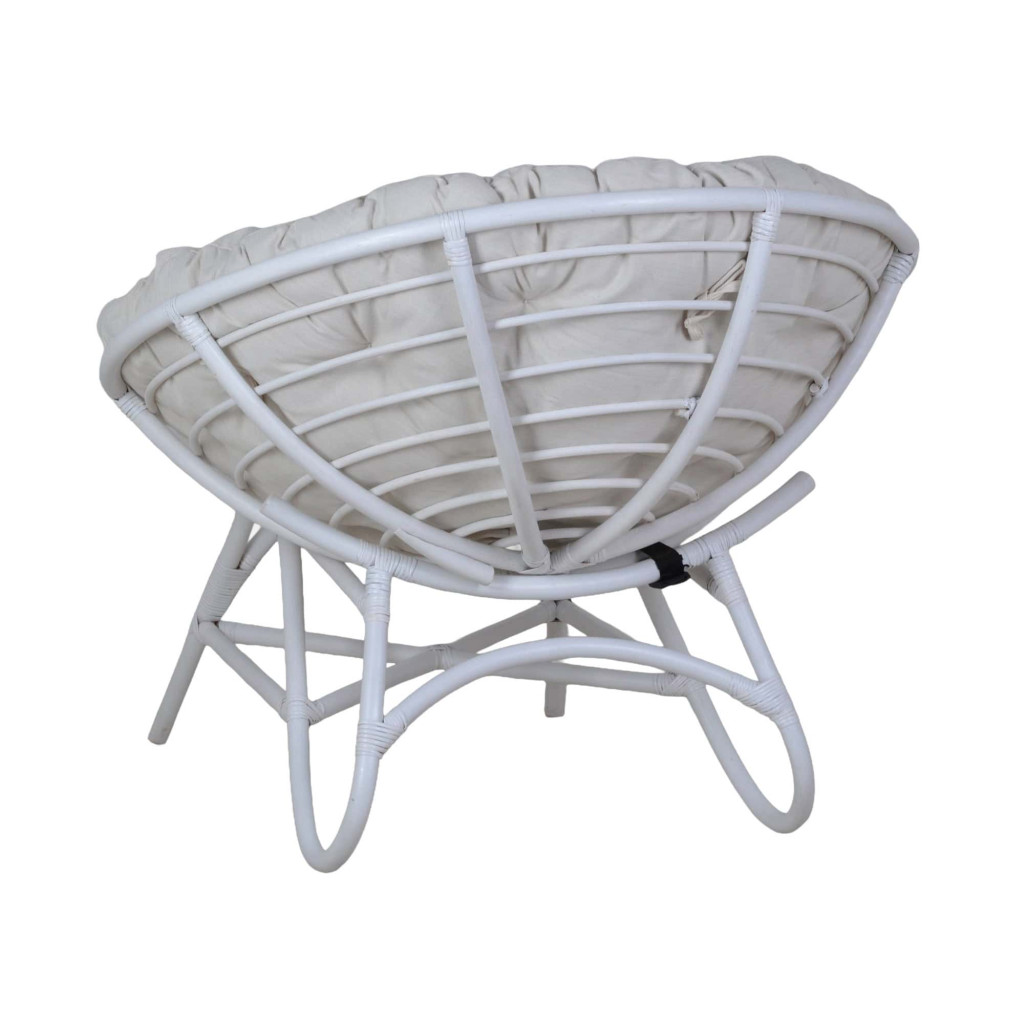 Sessel Rattan Landhaus Rattan Weiß