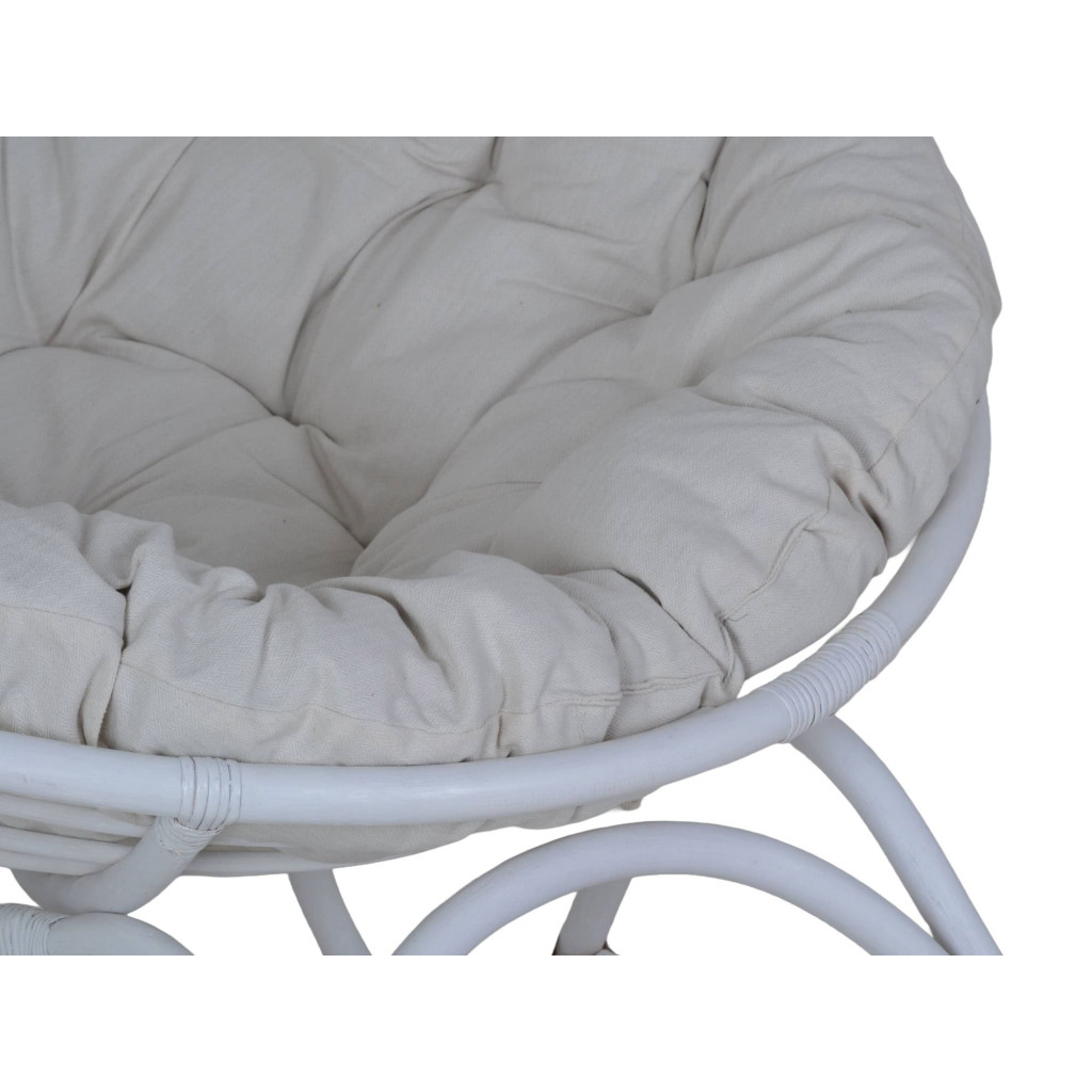 Sessel Rattan Landhaus Rattan Weiß