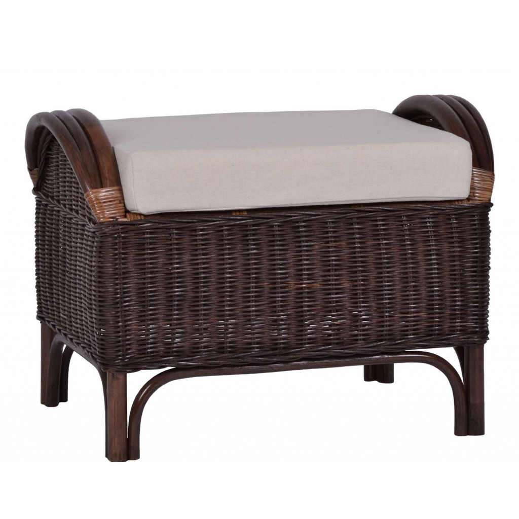 Sitzhocker  Landhaus Mango Braun