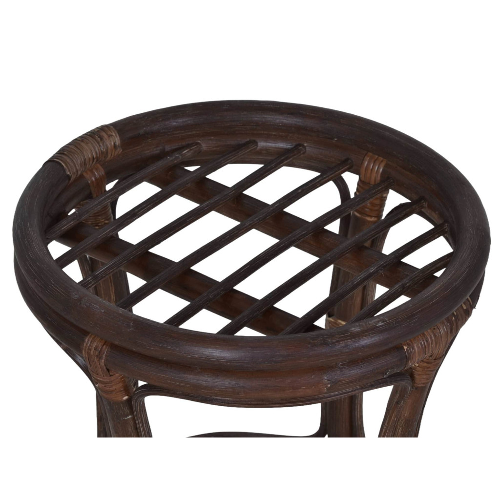 Sitzhocker Rattan Landhaus Rattan Braun