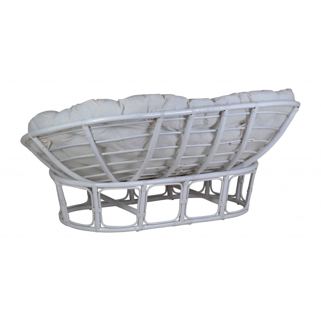 Sofa Rattan Modern Weiß