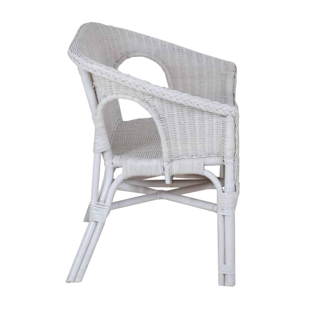 Sofa Rattan Modern Weiß