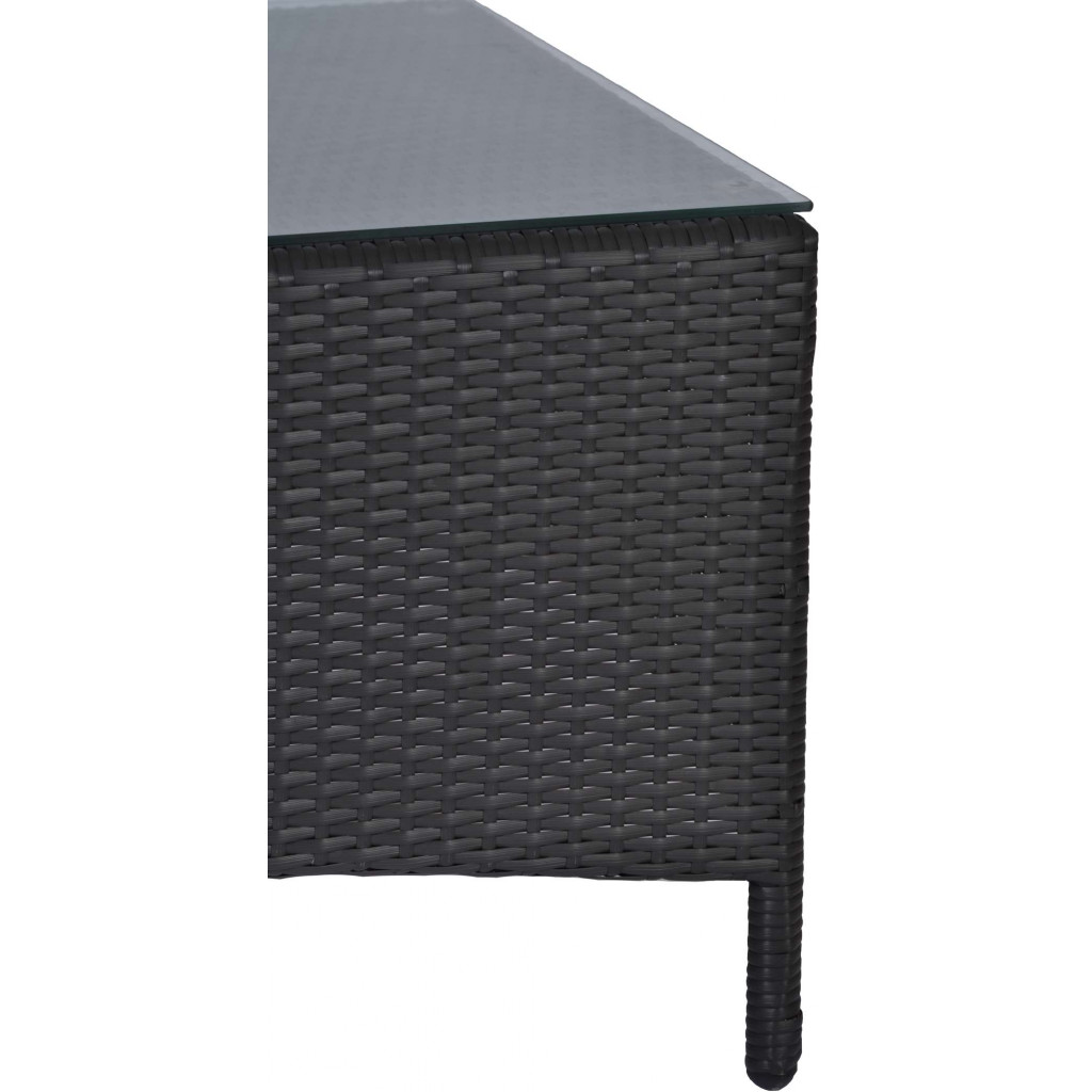 Gartentisch  Gartenmöbel Outdoor Modern 100% Polyester Aluminium Polyrattan Anthrazit