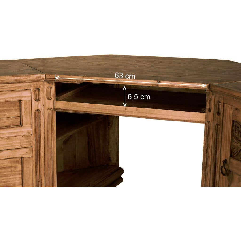 Schreibtisch Mexico Möbel Landhaus Pinie Honig