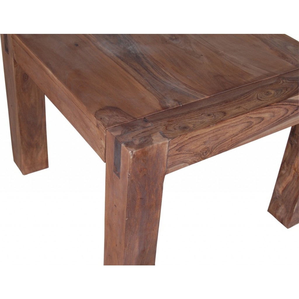 Couchtisch Bagra Modern Massivholz Teak Dunkelbraun