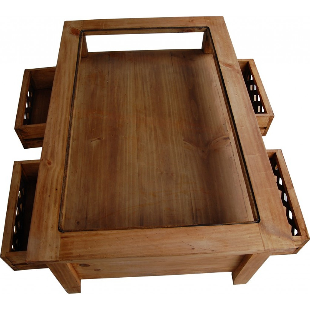 Couchtisch Mexico Möbel Landhaus Pinie Honig