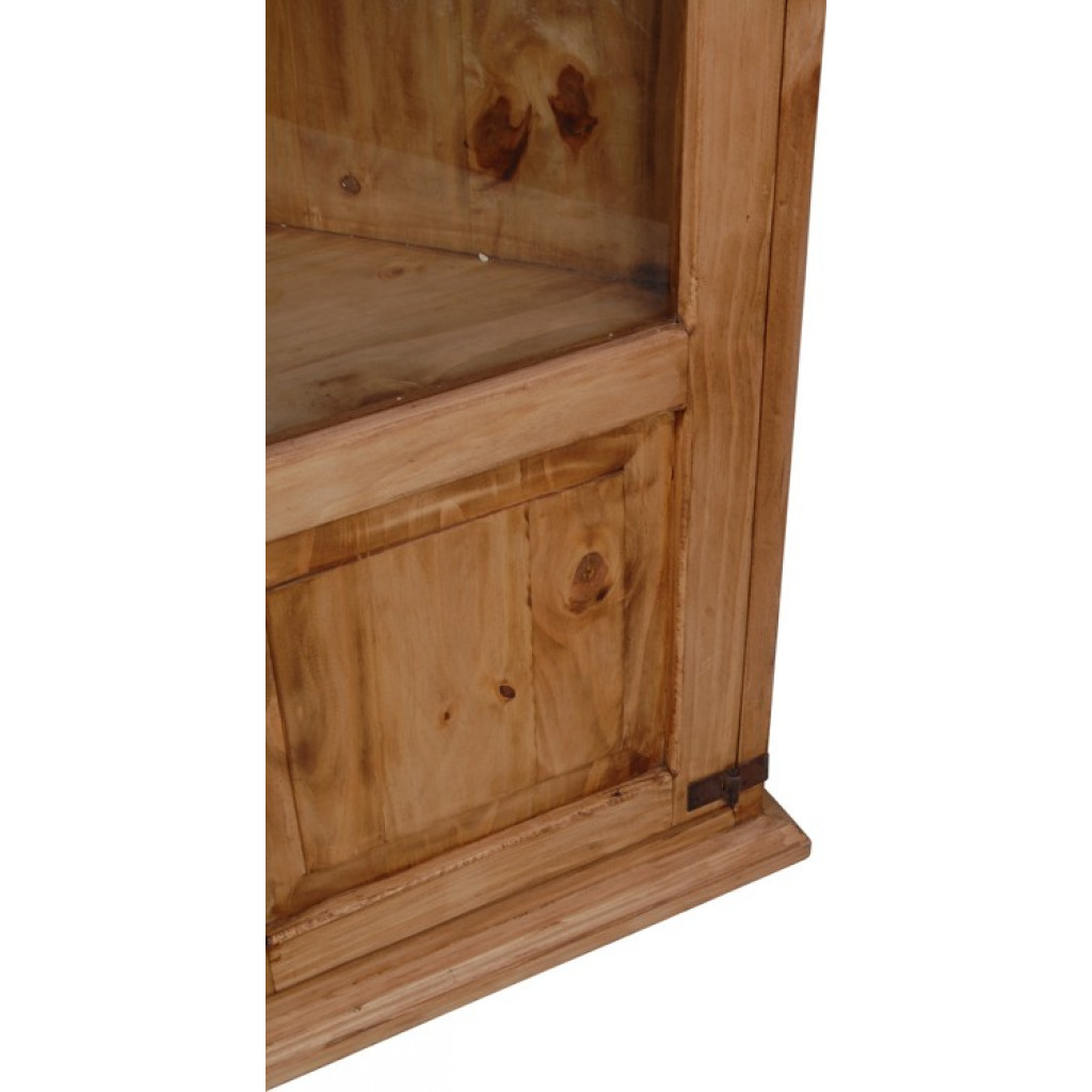 Eckvitrine Mexico Möbel Landhaus Pinie Honig