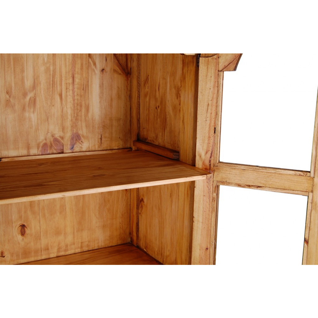 Vitrine Mexico Möbel Landhaus Pinie Honig