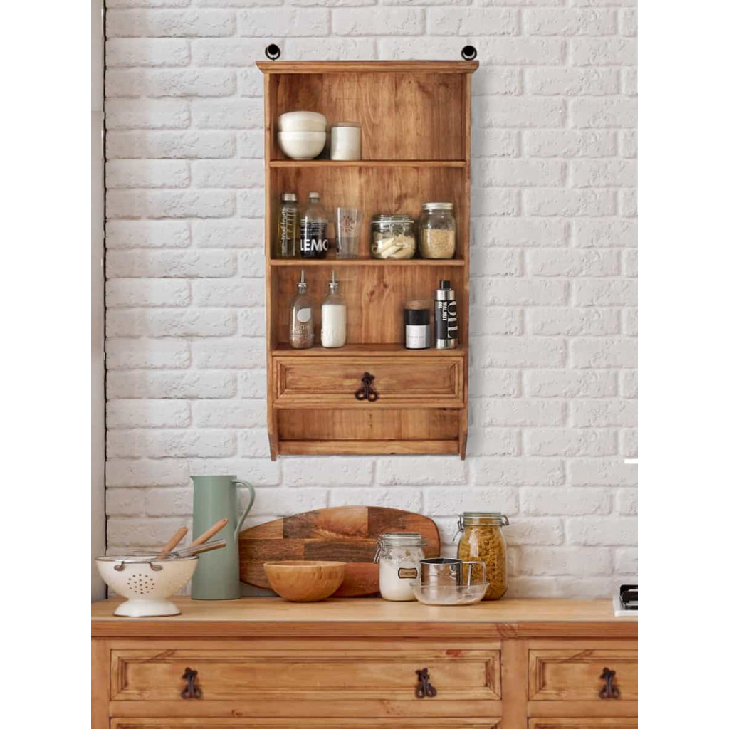 Gewürzregal Mexico Möbel Landhaus Pinie Honig
