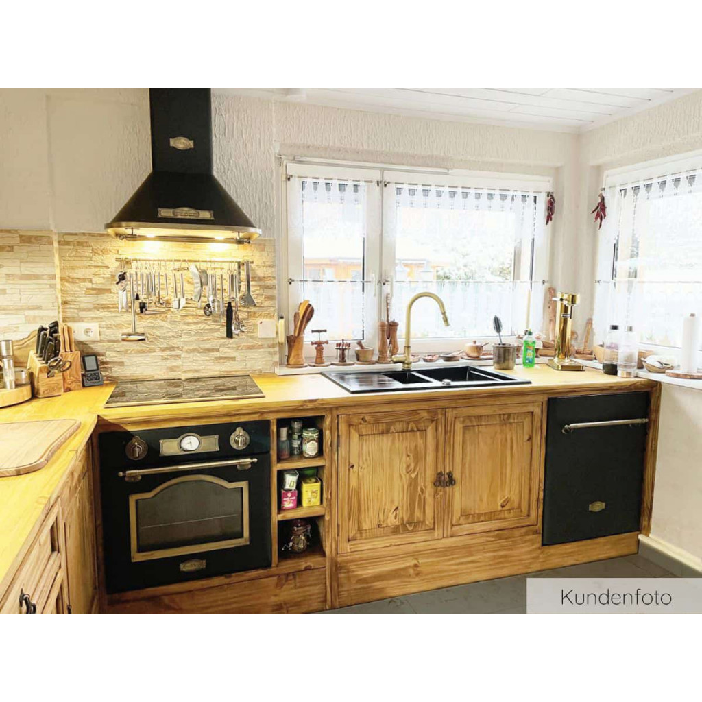Küchenmodul Mexico Möbel Landhaus Pinie Honig
