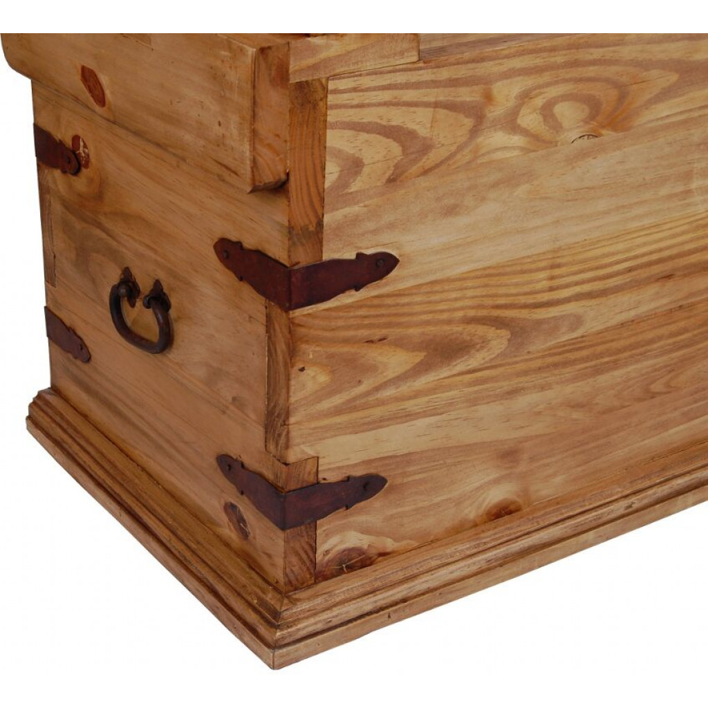 Truhenbank Mexico Möbel Landhaus Pinie Honig