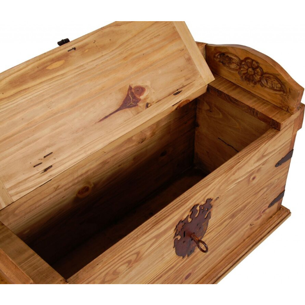 Truhenbank Mexico Möbel Landhaus Pinie Honig