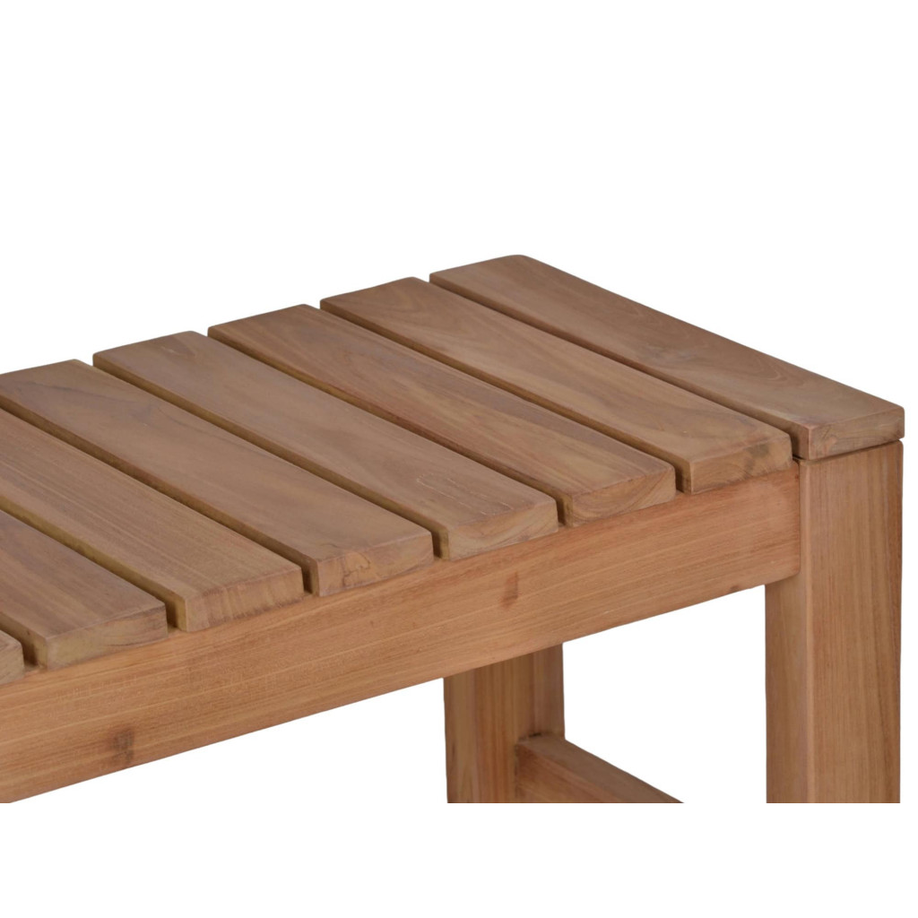 Bank  Gartenmöbel Outdoor Massivholz Teak Honig