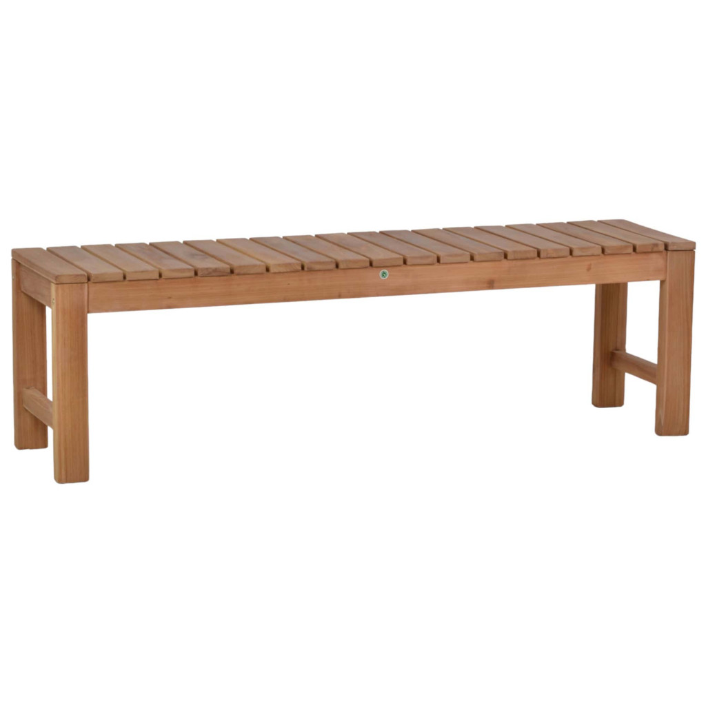 Bank  Gartenmöbel Outdoor Massivholz Teak Honig